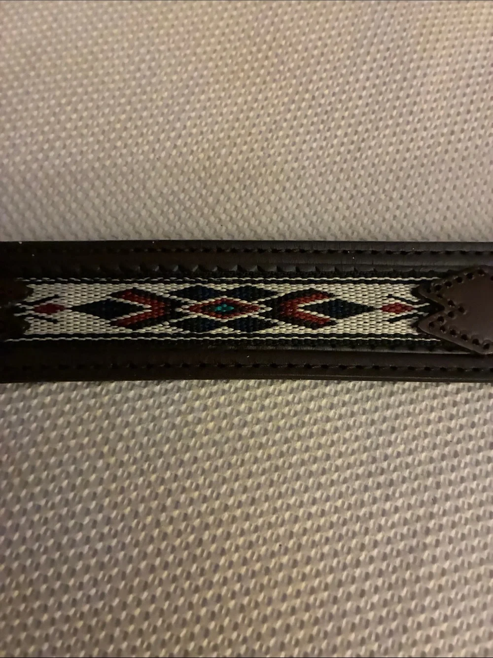 Wrangler True Vintage Western Dark Brown Leather Belt w/Engraved Silver Buckle
